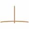 Ekena Millwork Bellingham Timber Gable Bracket, Western Red Cedar, 108"W x 63"H x 1 1/2"D x 3 1/2"F, 14/12 Pitch GBW108X63X0204BEL00SWR - alternate 1